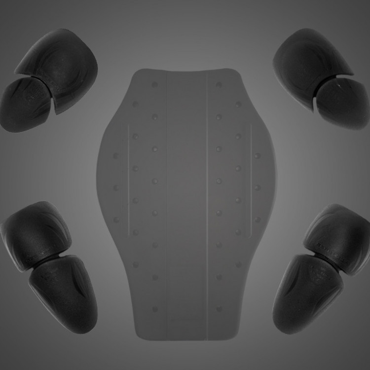 4SR bunda na motorku Hooligan Black Velvet - špičkové chrániče SafeTech Level 2