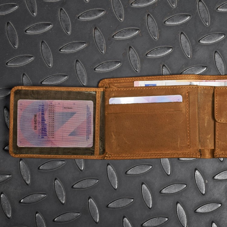4SR kožená peněženka Money Maker Brown