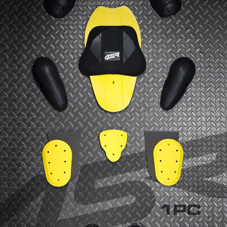 4SR jednodílná kombinéza Racing Neon AR Airbag Ready 13