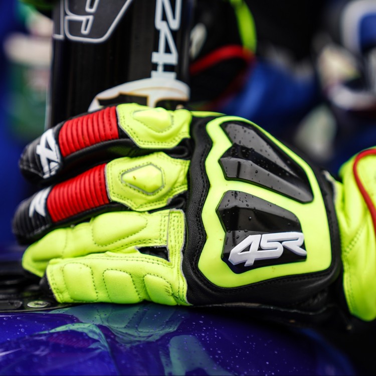 4SR závodní rukavice Stingray Race Spec Yellow - Pawel Szkopek WorldSSP 2021