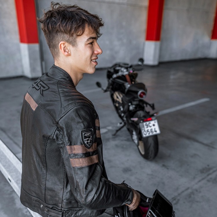 4SR pánská bunda na motorku Cool Evo Brown & Oliver König