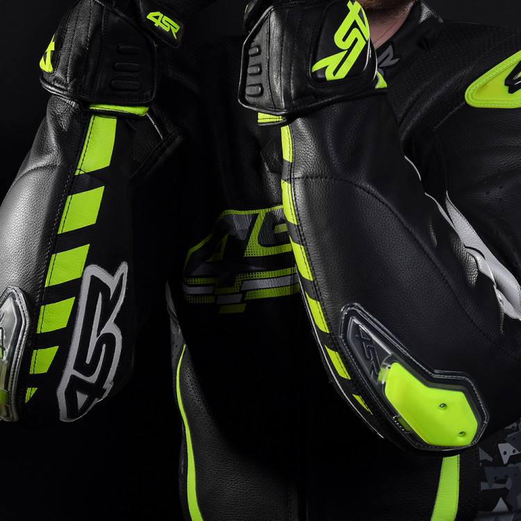 4SR RR Evo III Neon Lederen Motorpak 4