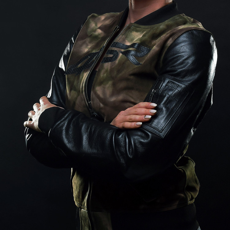 4SR Bomber Lady Camo  - dámská maskáčová bunda na motorku