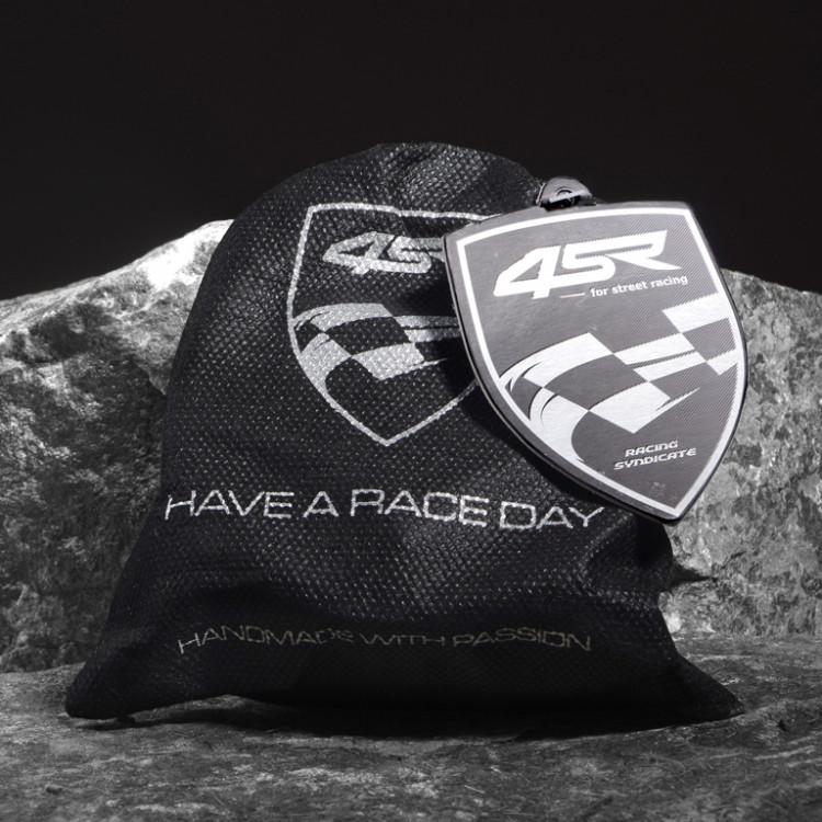 4SR černý kožený pásek Flag