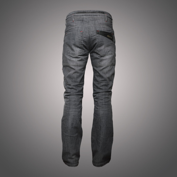 4SR šedé moto jeans Cool Grey