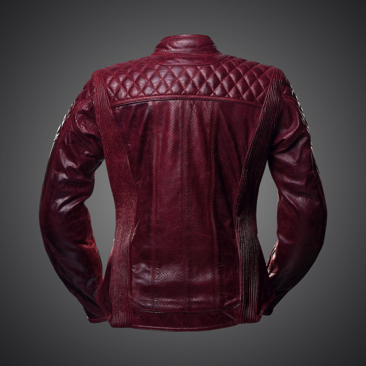 4SR luxusní dámská bunda a motorku Scrambler Lady Wine