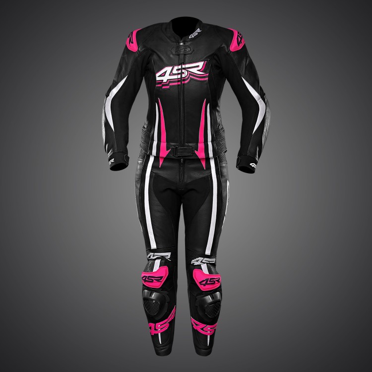 4SR dvoudílná dámská moto kombinéza RR Lady Pink 2