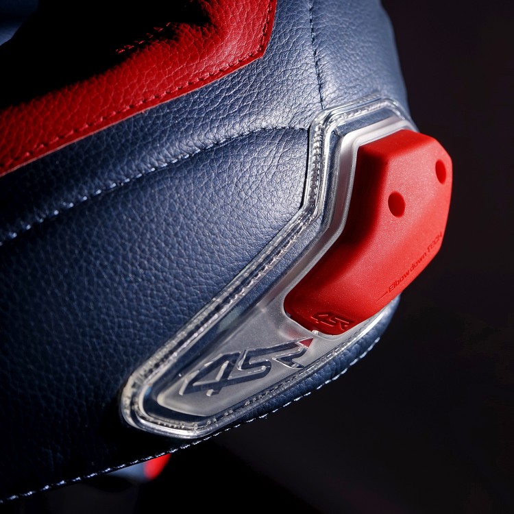 4SR Sportovní bunda s hrbem TT Replica Tricolor 020 - Elbow down TECH loketní slidery