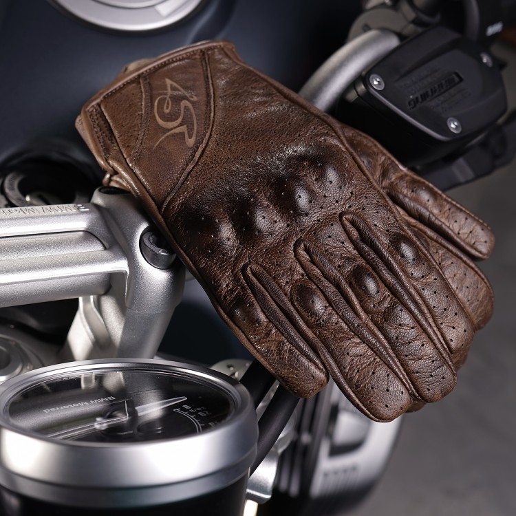 Dámské letní rukavice na motorku Monster Lady Brown & BMW R nineT
