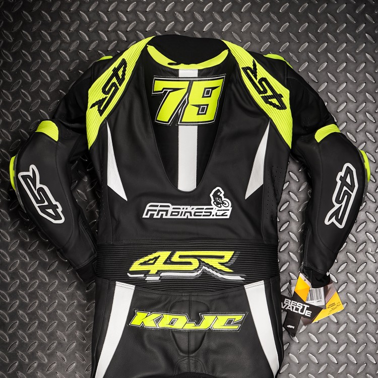 4SR kožené logo malé - výroba a našití log na kombinézu