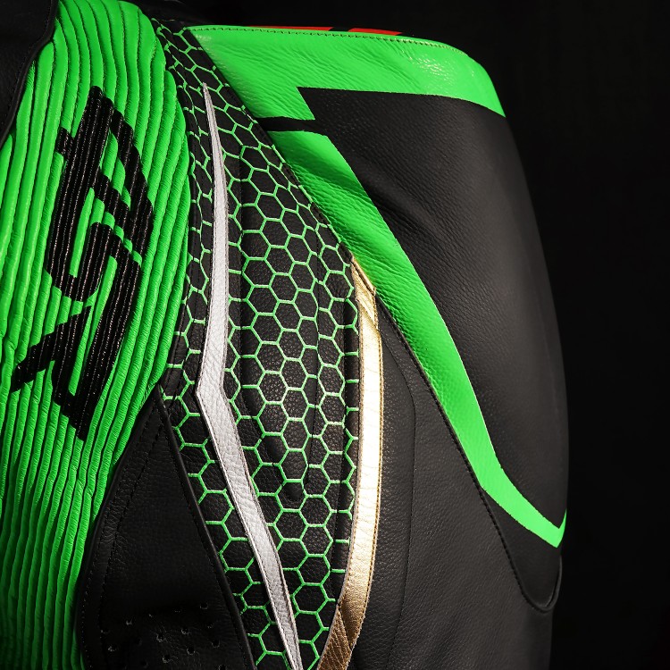 4SR jednodílná kombinéza Racing Monster Green AR Airbag Ready 5