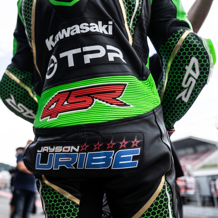 4SR jednodílná kombinéza Racing Monster Green AR Airbag Ready 13