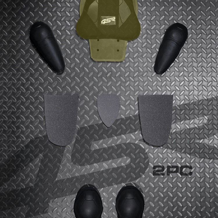 4SR dvoudílná moto kombinéza RR Evo III Monster Green AR Airbag Ready 13