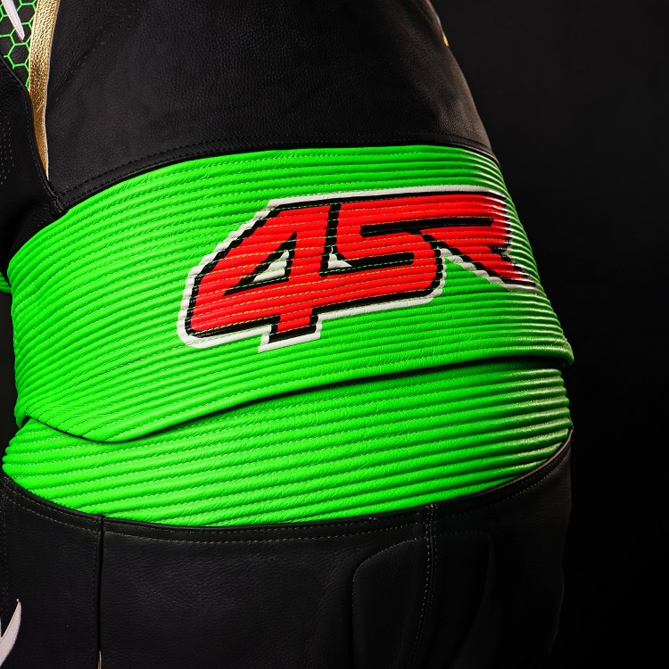 4SR dvoudílná moto kombinéza RR Evo III Monster Green AR Airbag Ready 6