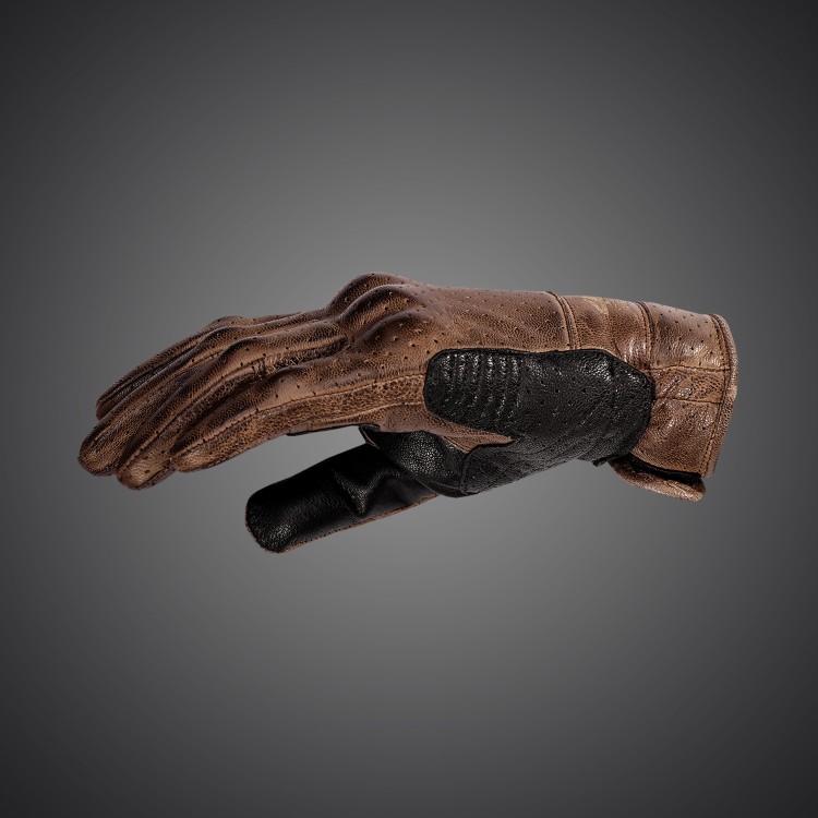 4SR perforované rukavice Monster Evo Brown
