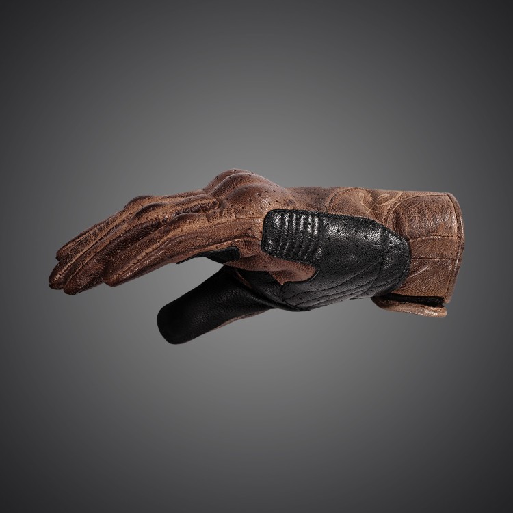 4SR dámské, perforované rukavice Monster Lady Evo Brown