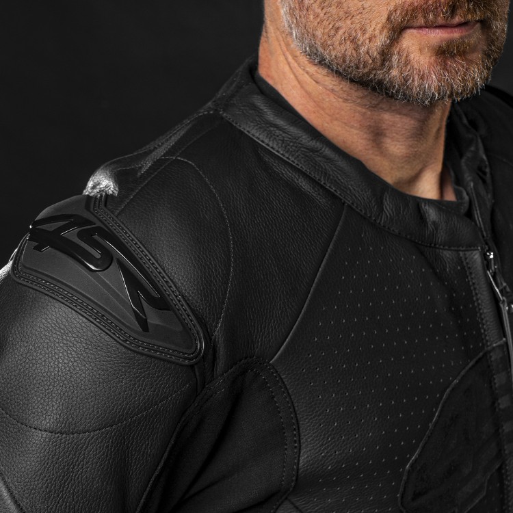 4SR kožená sportovní motocyklová bunda Club Sport Black Series AR 9