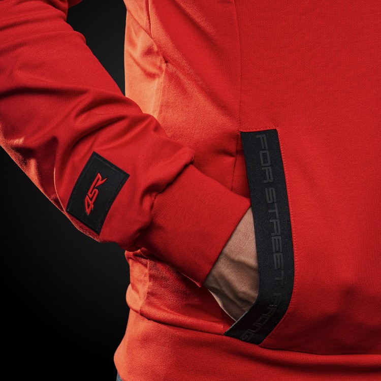 4SR Mikina Logo Zip Red