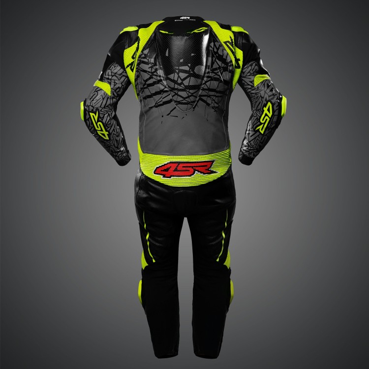 4SR kombinéza Racing Ultra Light Grey AR zezadu