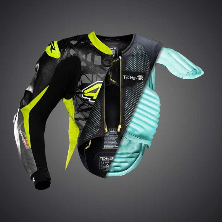 4SR kombinéza  Racing Ultra Light Grey AR - airbag ready