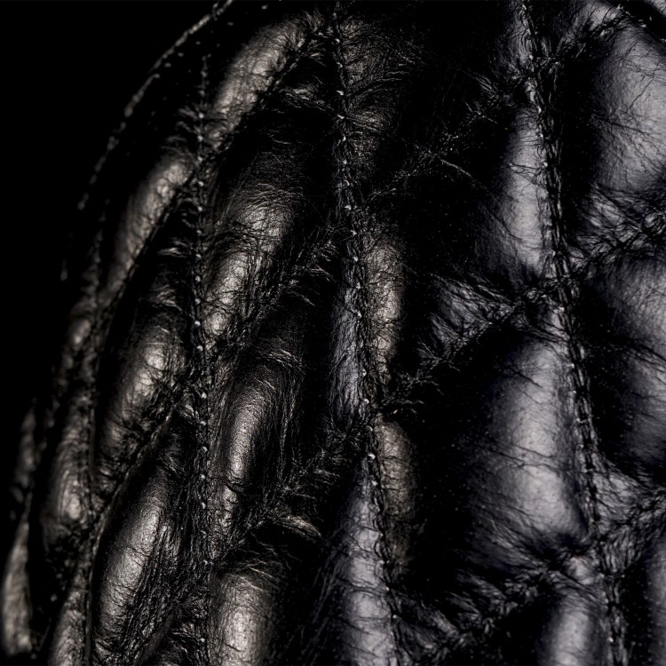 4SR kožená bunda Scrambler Petroleum II - prošívání