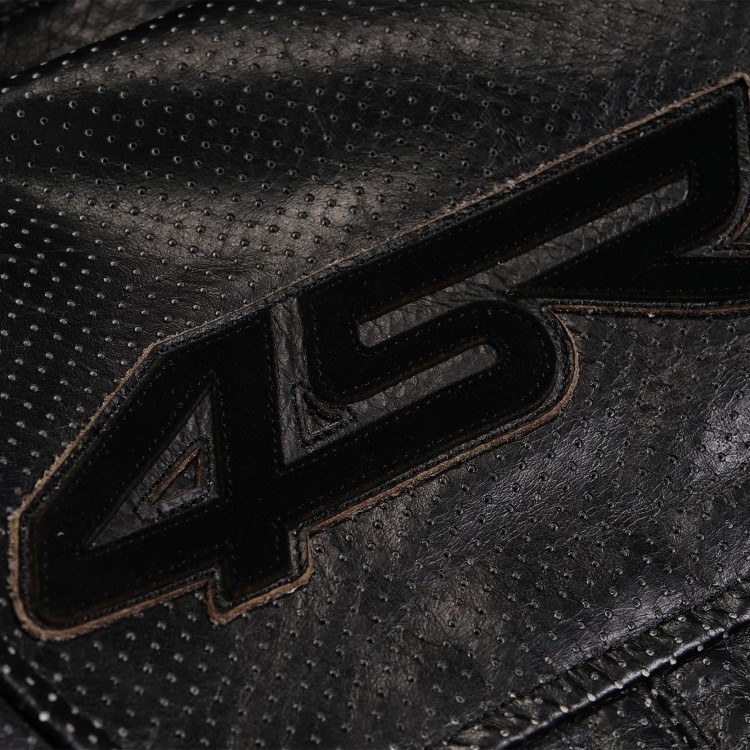 4SR kožená bunda Scrambler Petroleum II - perforace