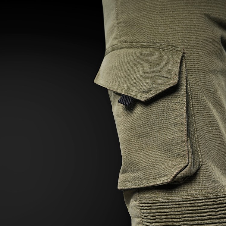 4SR motorcycle jeans Tourismo Green -side pocket