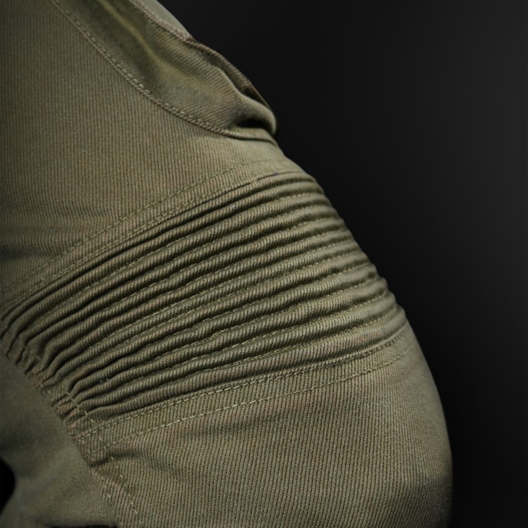 4SR motorcycle jeans Tourismo Green - knee flex