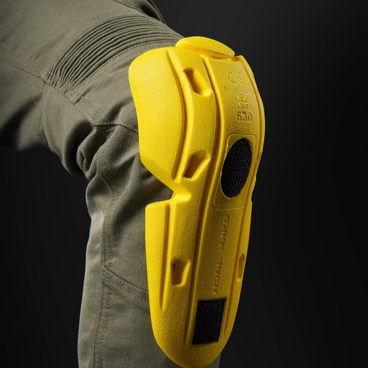 4SR motorcycle jeans Tourismo Green - knee protector