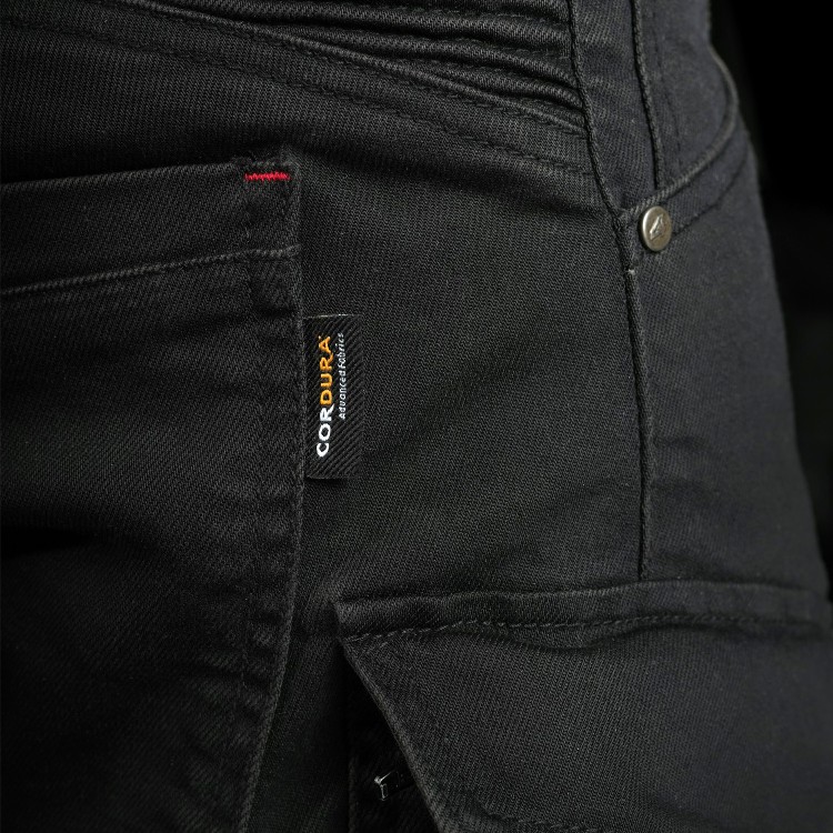 4SR moto jeans Tourismo Black - Cordura Denim