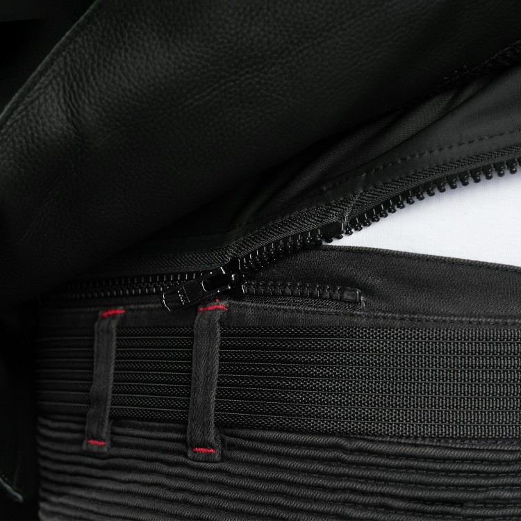 4SR moto jeans Tourismo Black - zip na sepnutí s bundou