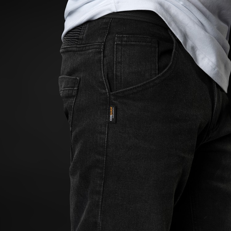 4SR moto jeansy GTS Black