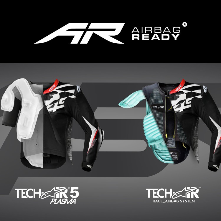 Dvoudílná motocyklová kombinéza 4SR RR Pista AR - Airbag Ready