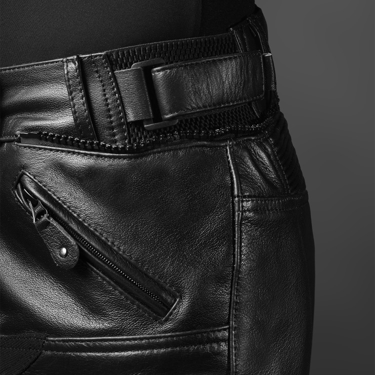 4SR dámské kožené kalhoty na motorku Roadster Lady V2 - stahování v pase