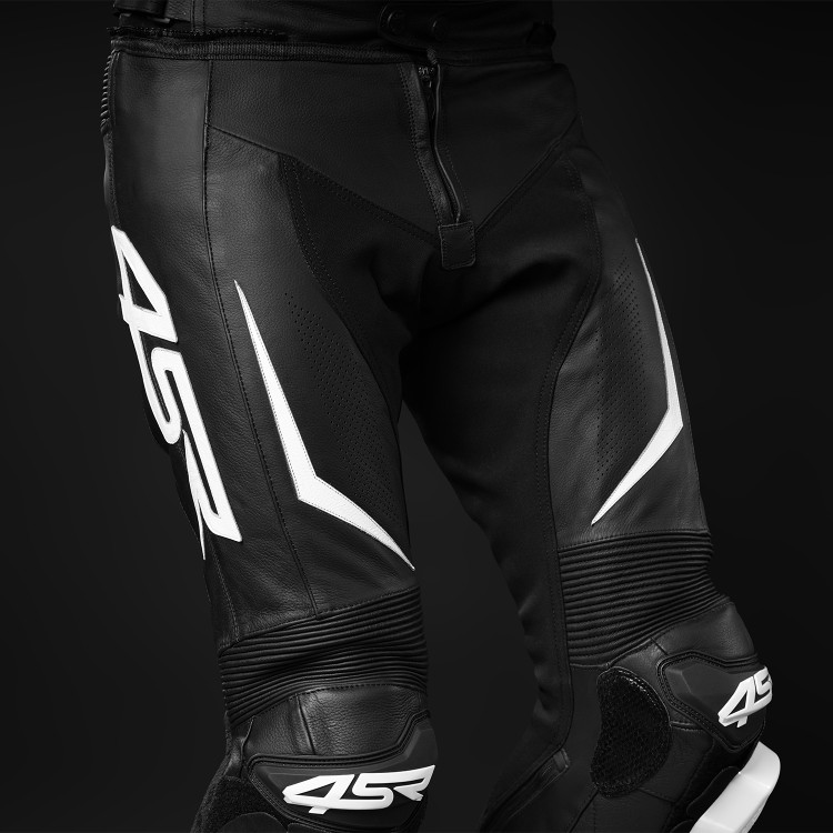 4SR kožené kalhoty na motorku se slidery TR 3 Evo BW