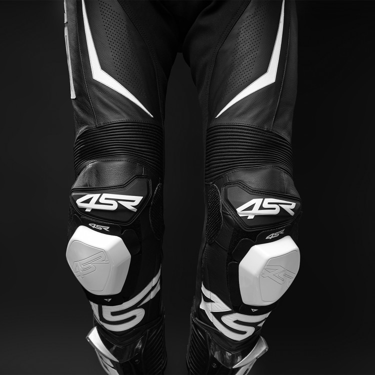 4SR kožené kalhoty na motorku se slidery TR 3 Evo BW