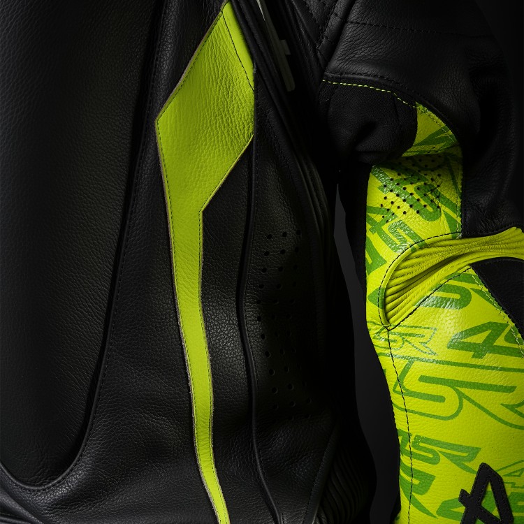 4SR dětská jednodílná kombinéza Racing Junior Yellow AR