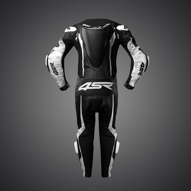 4SR dětská jednodílná kombinéza Racing Junior White AR