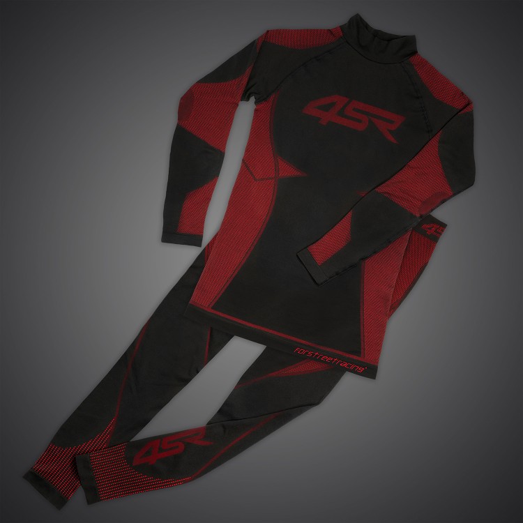 4SR Dámské funkční bezešvé prádlo Ladies Seamless Set Red