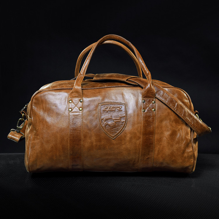4SR kožená, cestovní taška Cognac s popruhem