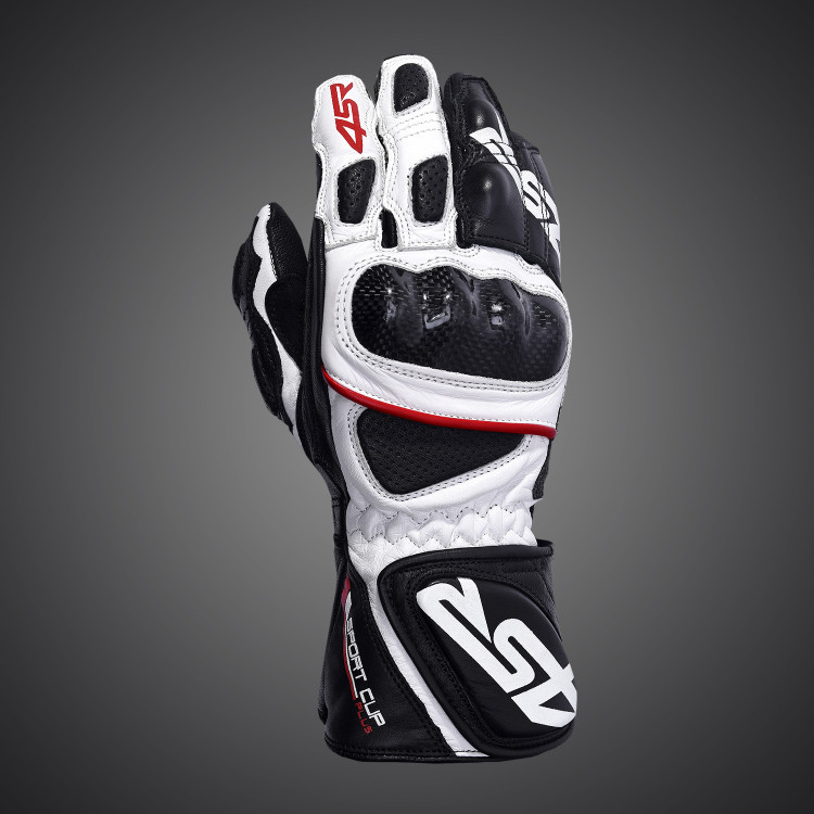 4SR kožené rukavice Sport Cup Plus White