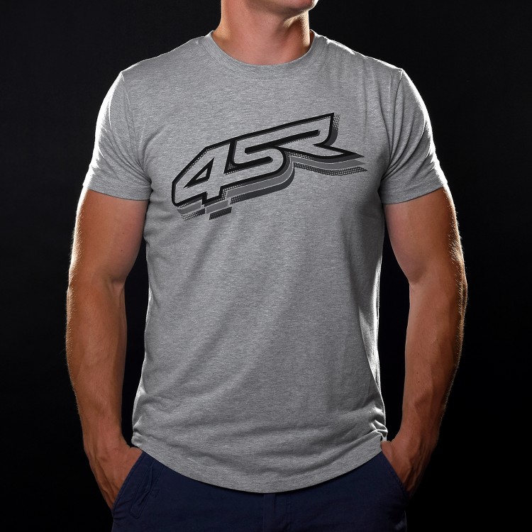 4SR triko šedé Logo Grey