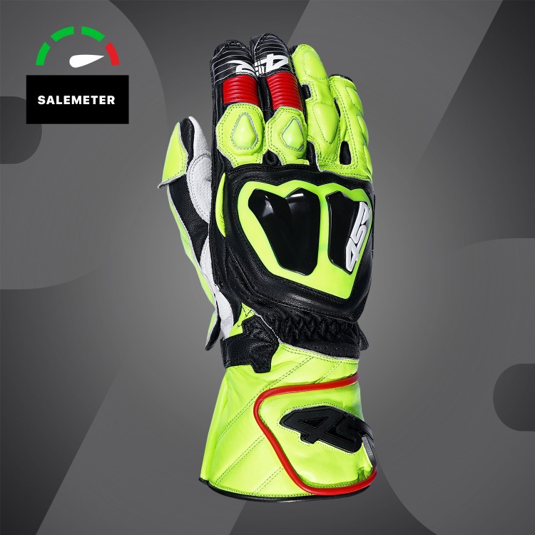 4SR závodní rukavice Stingray Race Spec Yellow - SLEVA