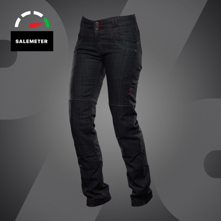 4SR dámské kevlarové jeans Cool Lady Black