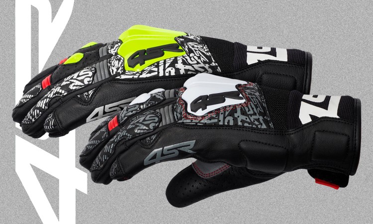 4SR letní rukavice GTS Black & Yellow