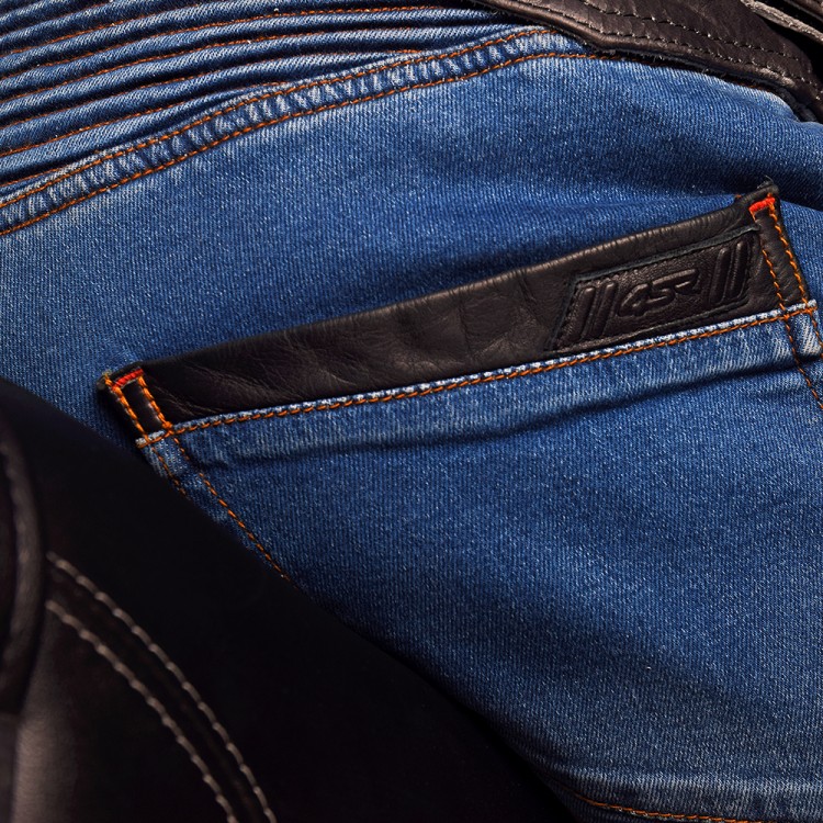4SR motocyklové oblečení - kevlarové jeans s patentovaným systémem uchycení chráničů