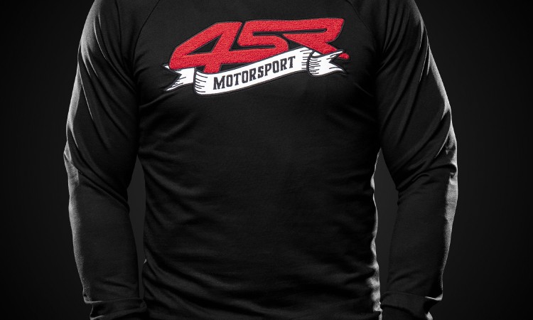 4SR Sweatshirt Motorsport Flag Black 1