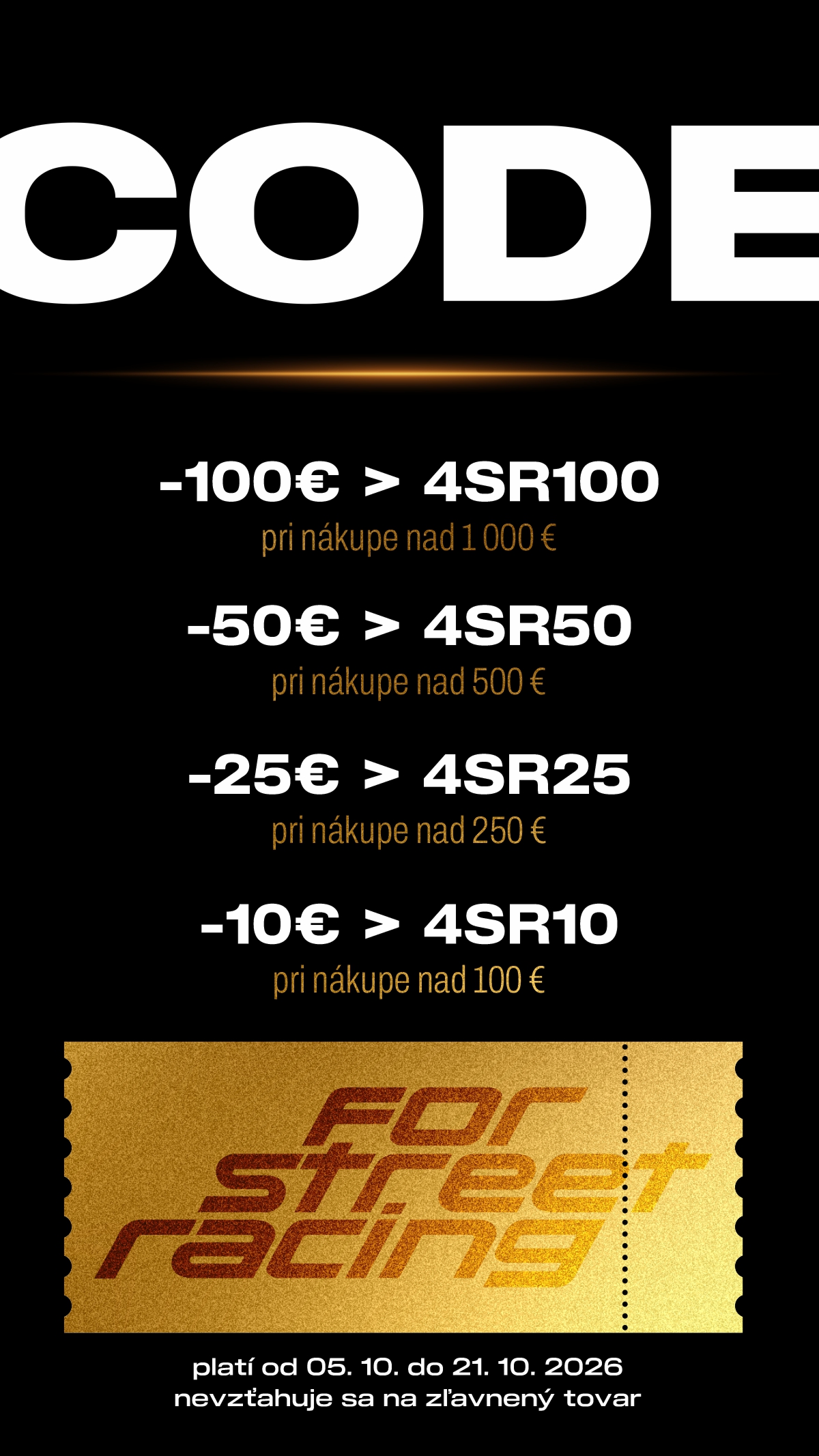 4SR Sale Code