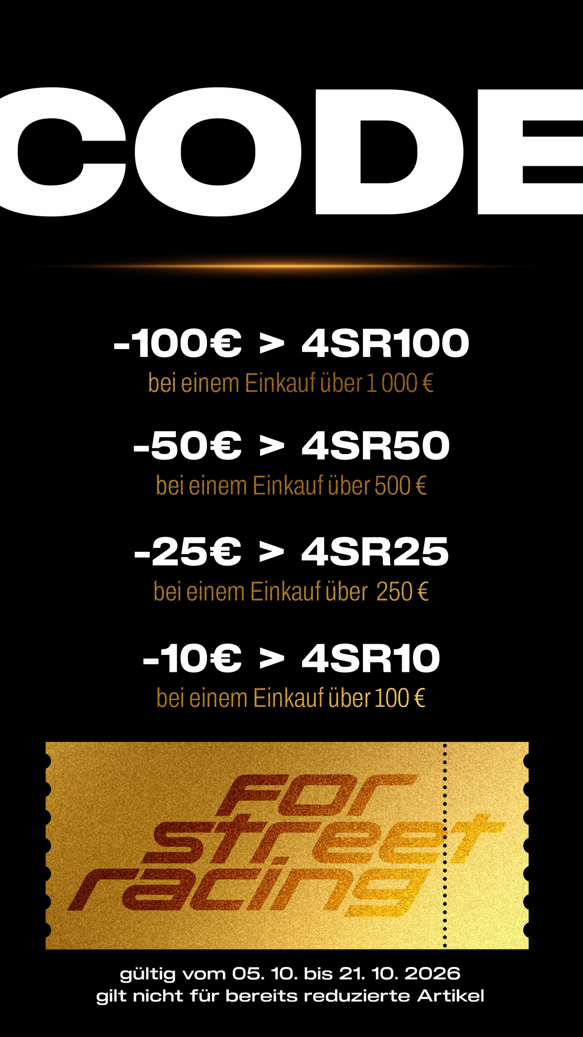 4SR Sale Code